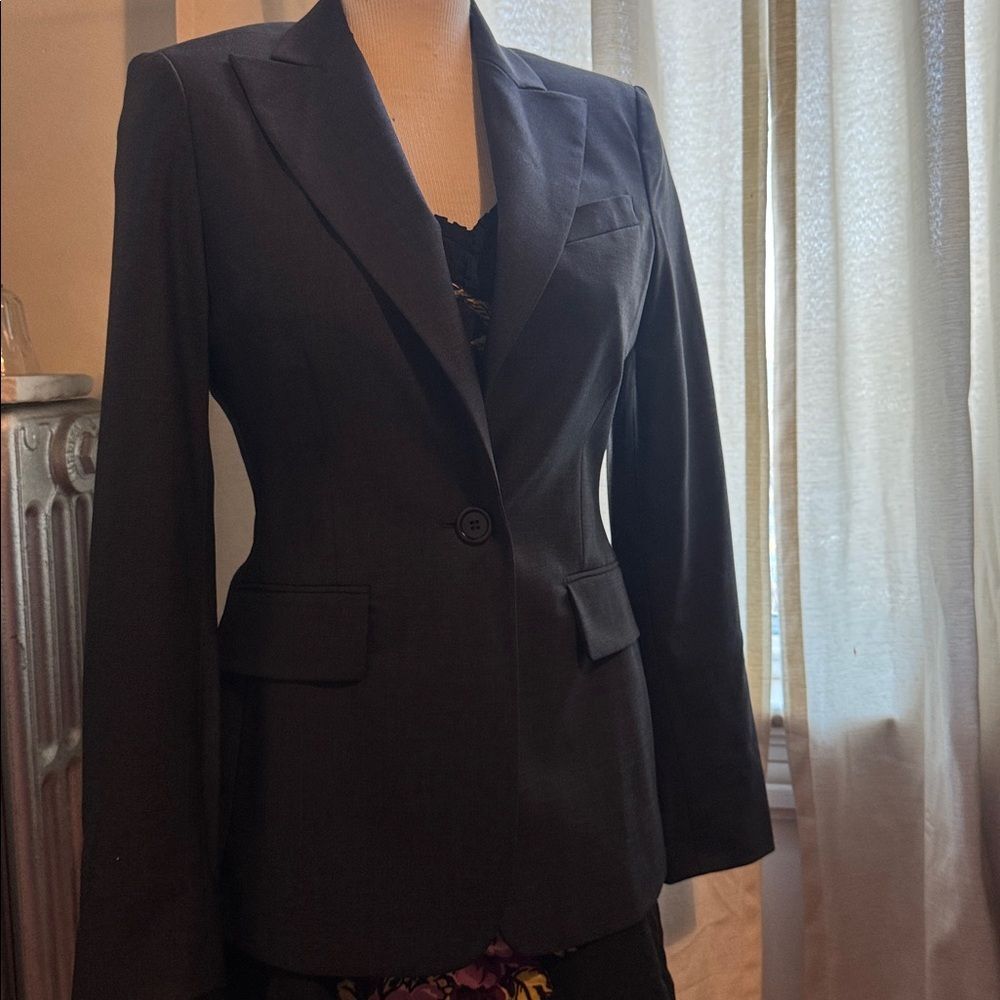 BCBGMaxAzria Dark Charcoal Tailored Blazer